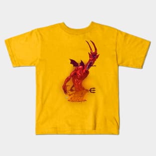 Angry Red Demon Kids T-Shirt